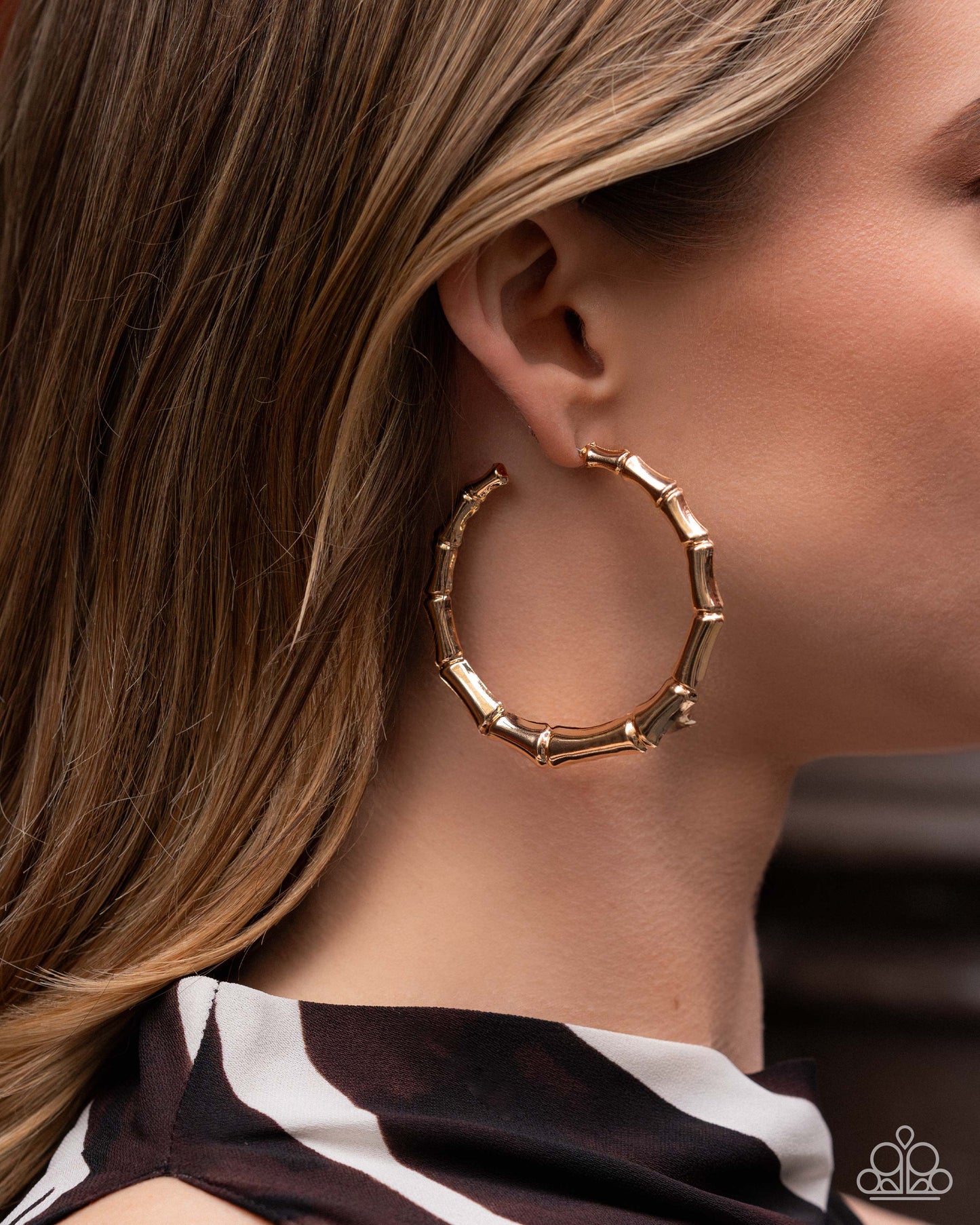 Tailored Tribute - Gold - Paparazzi Hoop Earrings