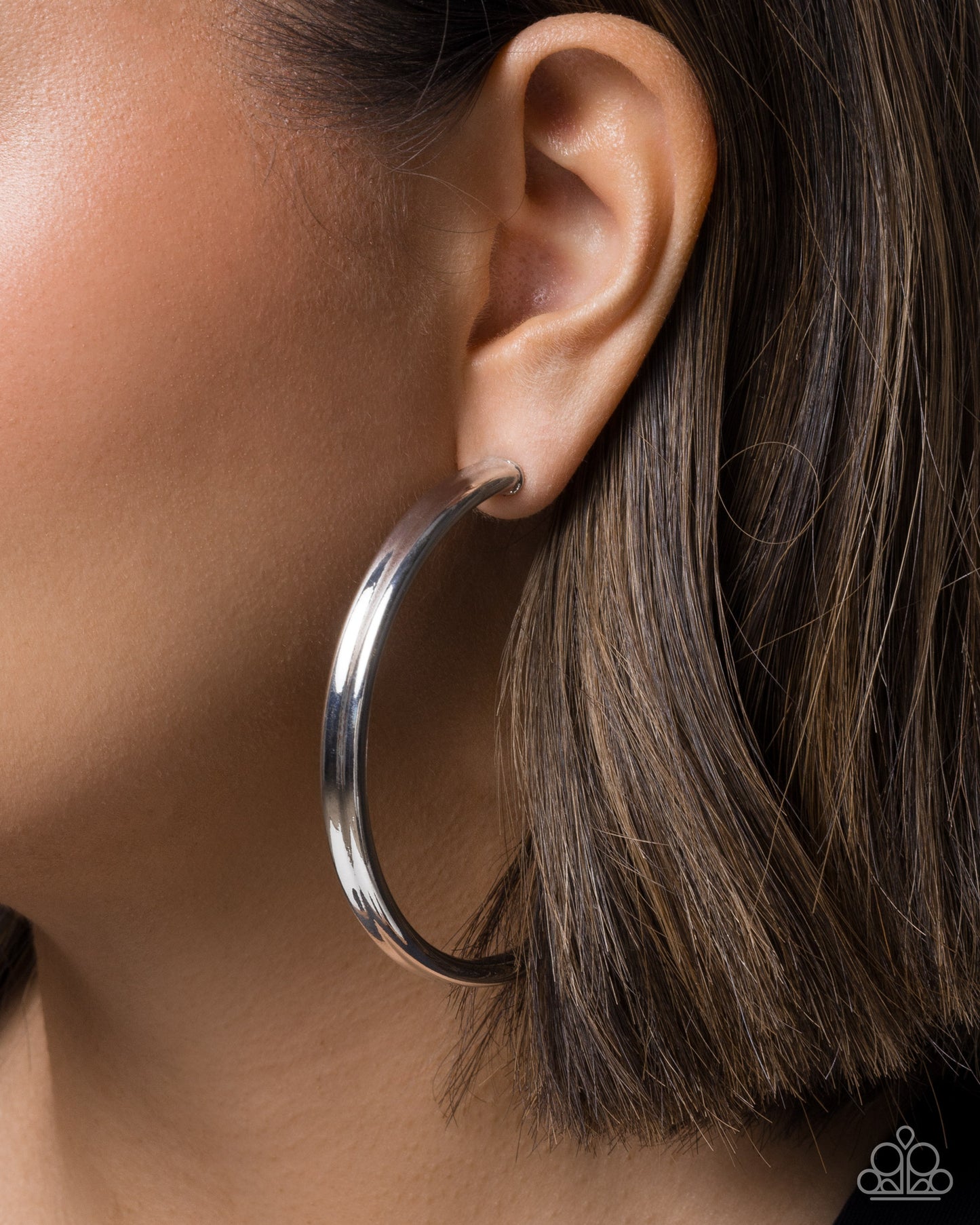 Coming Soon - Sleek Staple - Silver - Paparazzi Hoop Earrings
