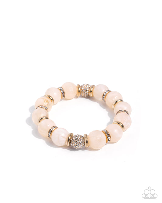 Adorable A-Lister - Gold - Paparazzi Bracelet