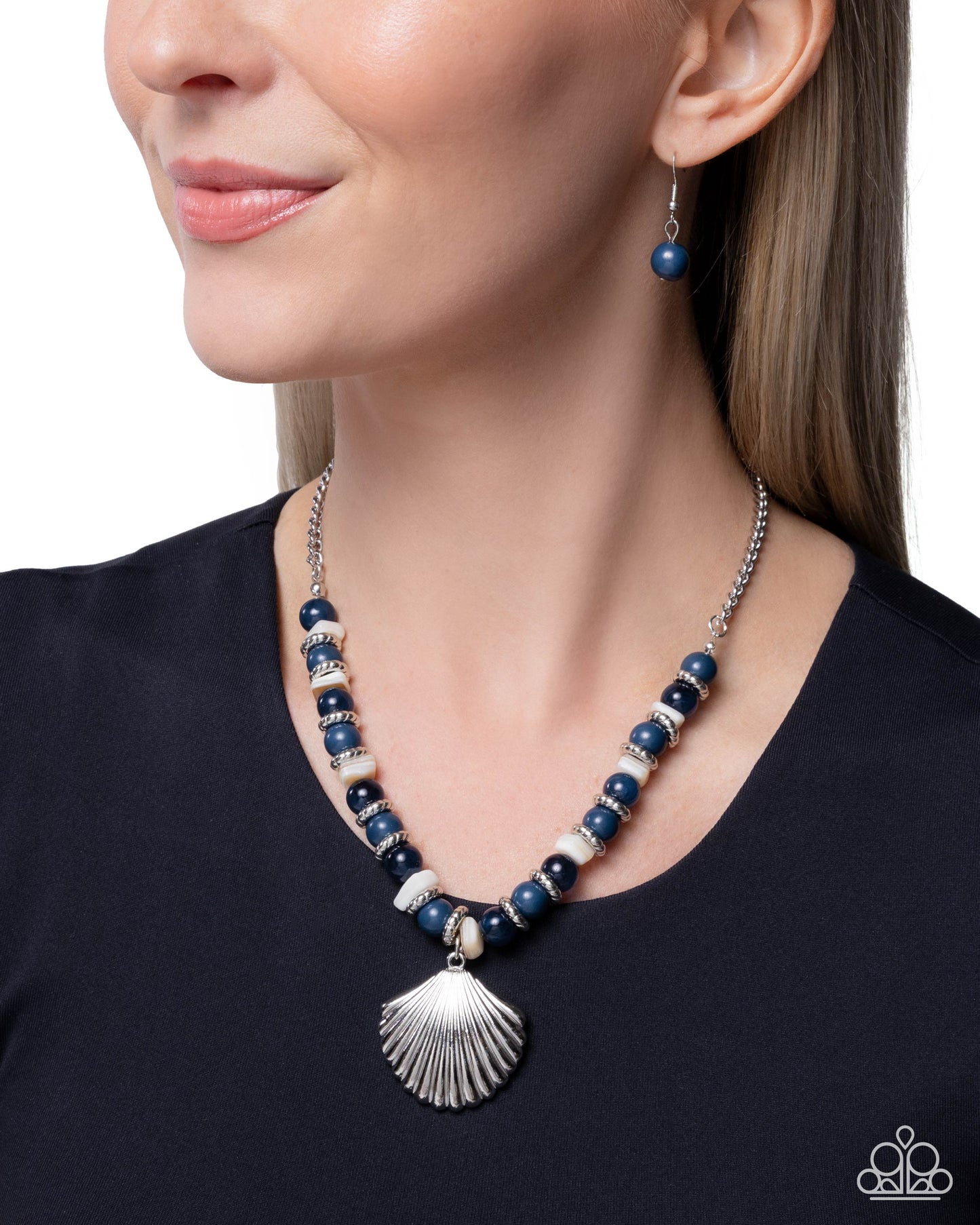 Seafaring Season - Blue - Paparazzi Necklace