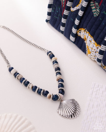 Seafaring Season - Blue - Paparazzi Necklace