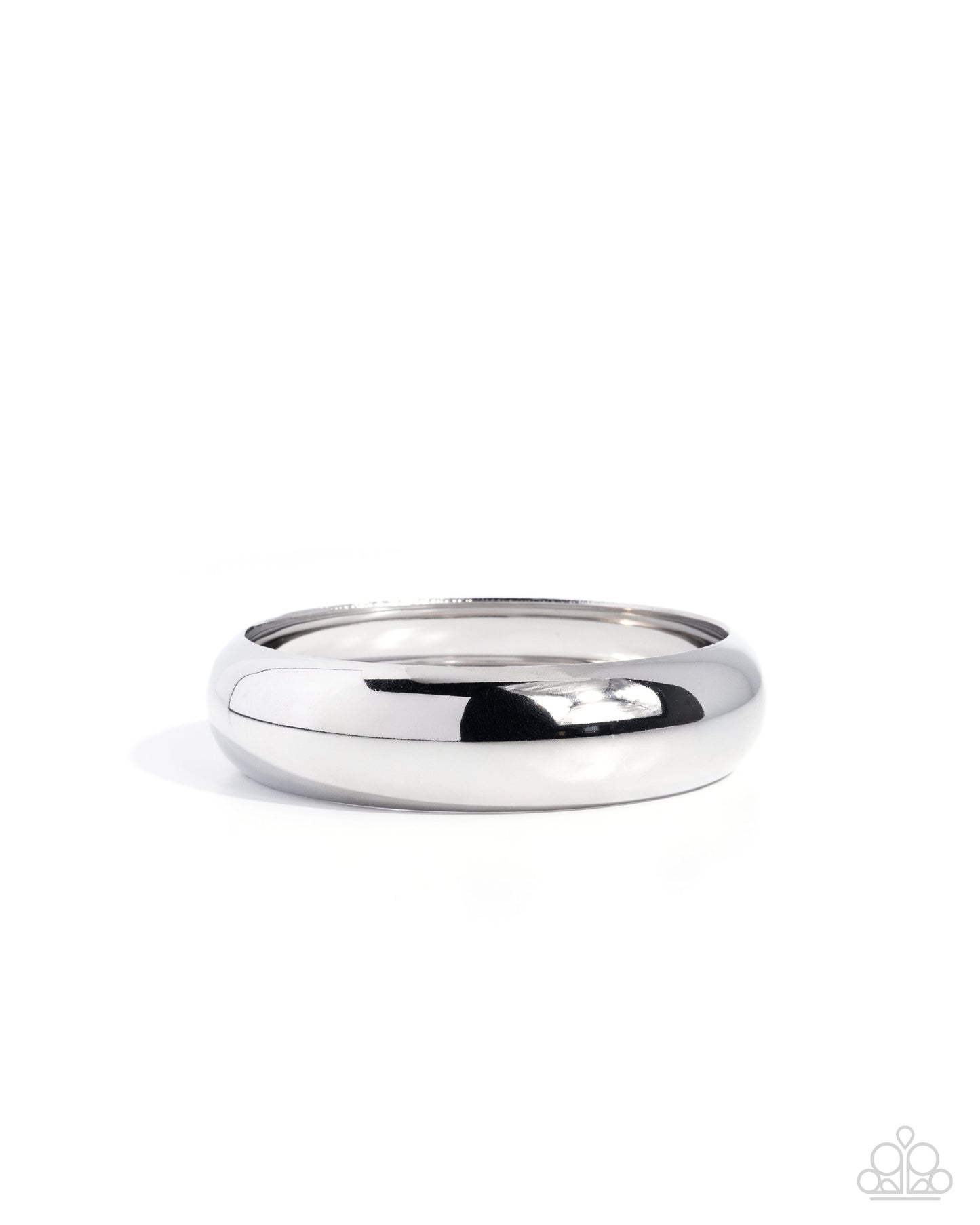 Sleek Shanty - Silver - Paparazzi Bangle Bracelet