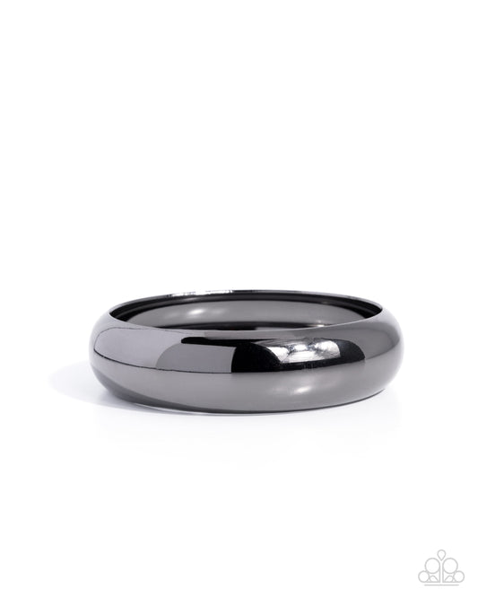 Sleek Shanty - Black - Paparazzi Bangle Bracelet
