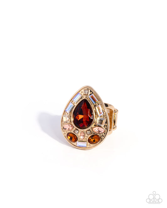 Polished Petition - Brown - Paparazzi Ring