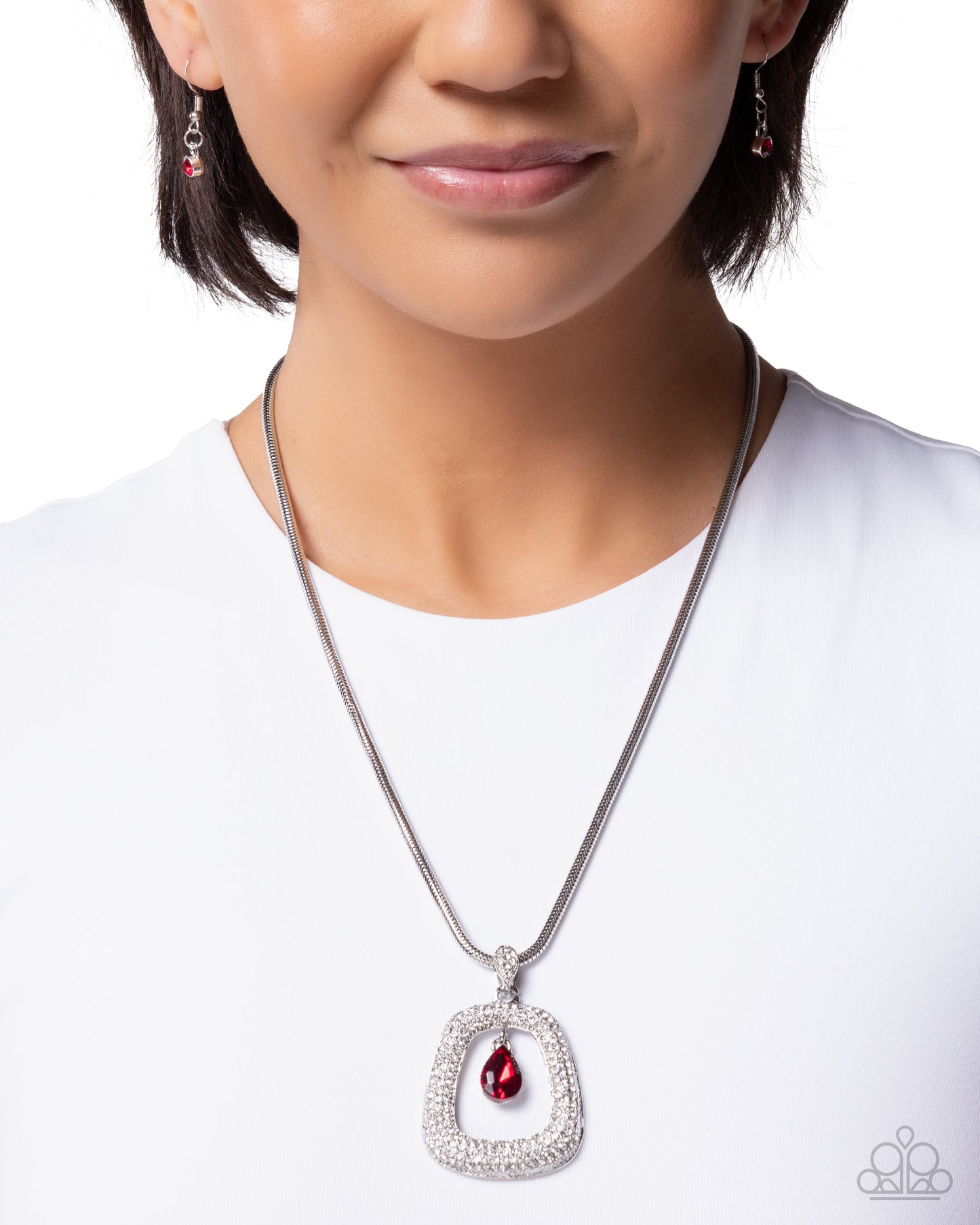 Scattered Spell - Red - Paparazzi Necklace