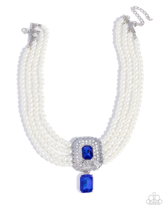 Palatial Poise - Blue - Paparazzi Necklace