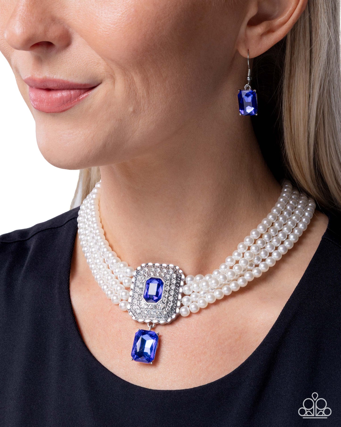 Palatial Poise - Blue - Paparazzi Necklace