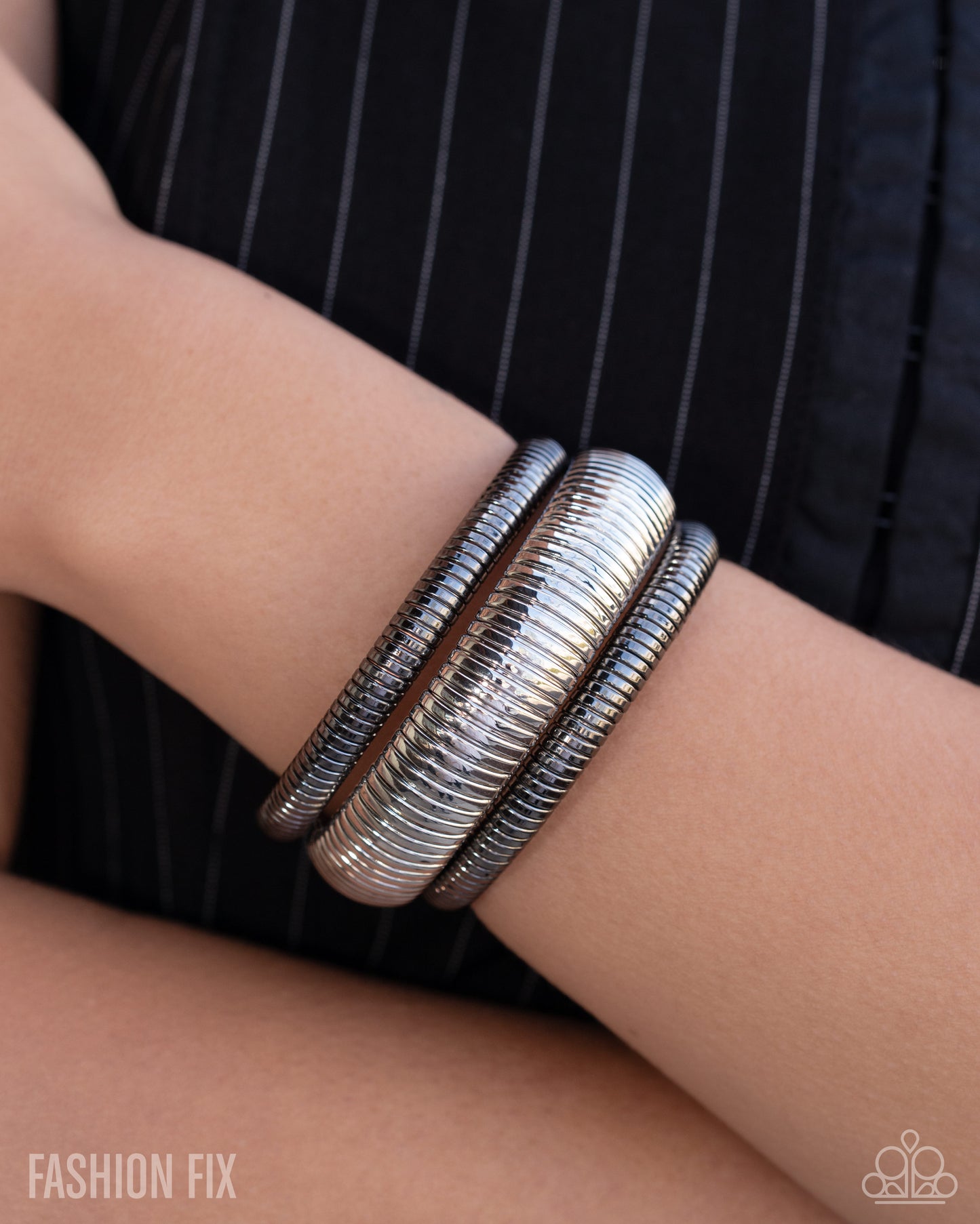 Coming Soon - Tactile Takedown - Silver - Paparazzi Bracelet