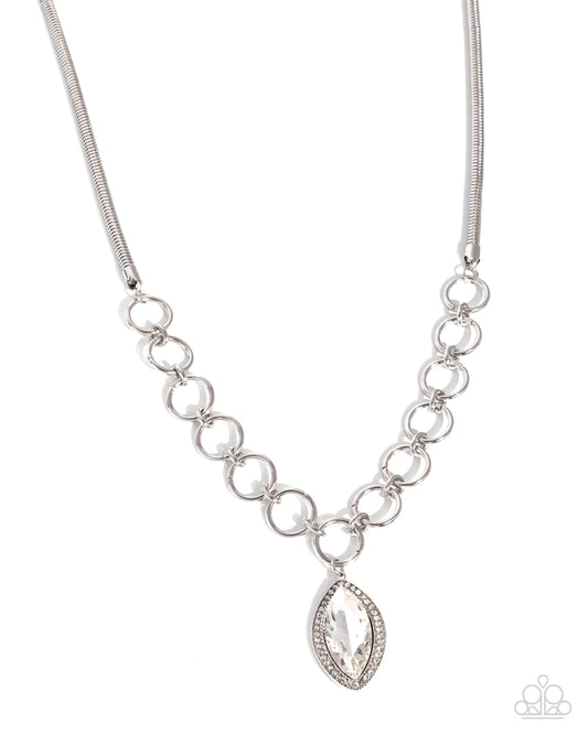 Sophisticated Sheen - White - Paparazzi Necklace