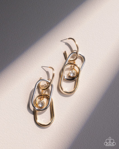 Luminescent Legato - Multi - Paparazzi Hoop Earrings