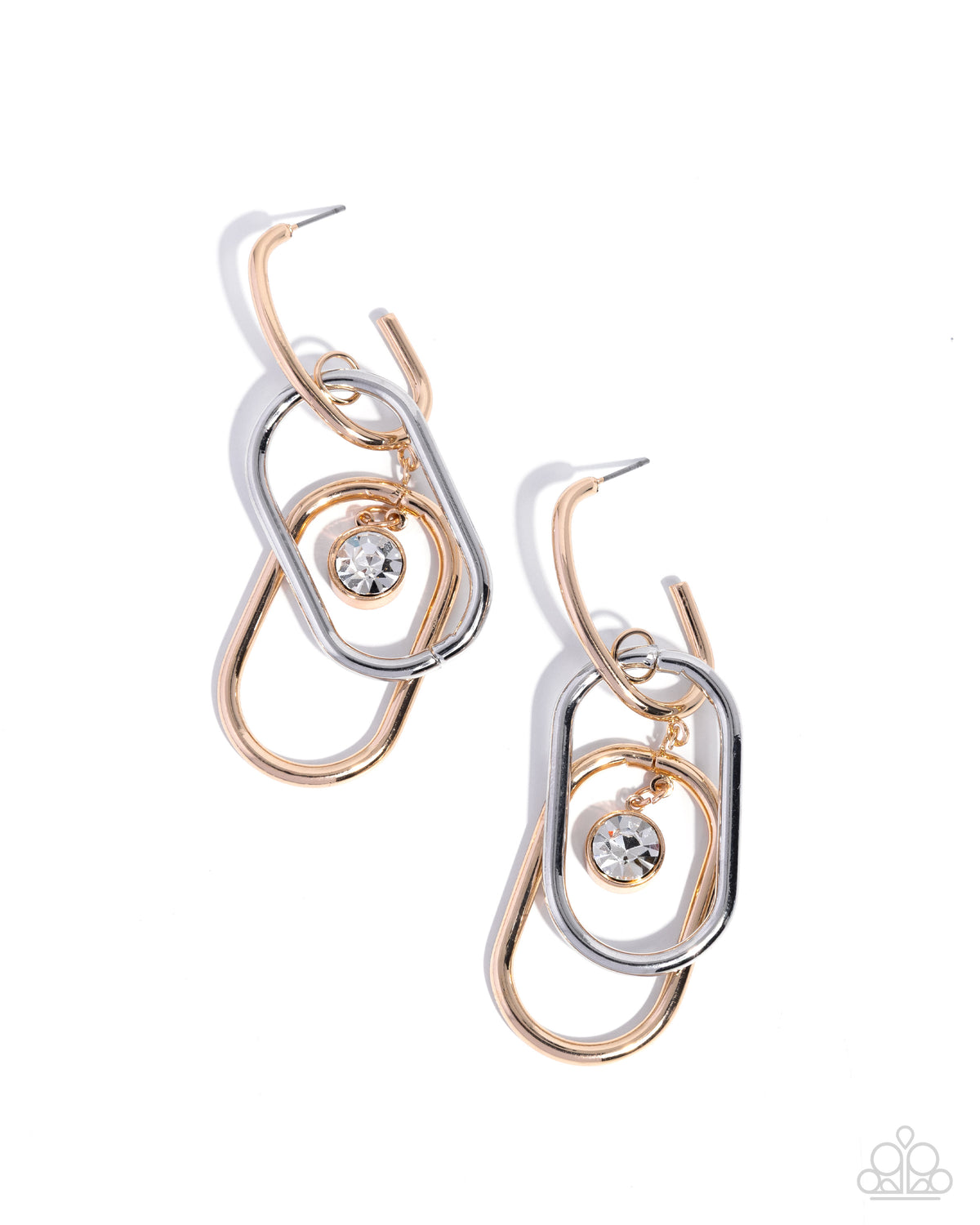 Luminescent Legato - Multi - Paparazzi Hoop Earrings