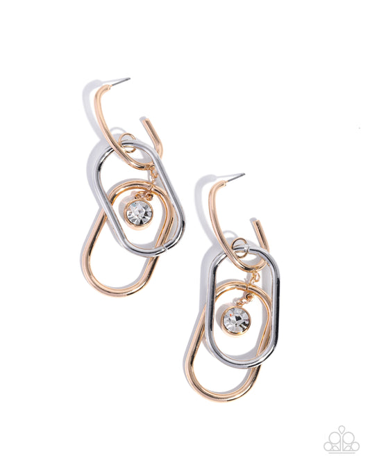 Luminescent Legato - Multi - Paparazzi Hoop Earrings