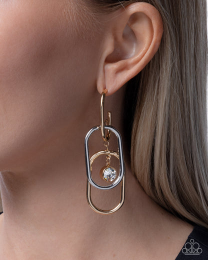 Luminescent Legato - Multi - Paparazzi Hoop Earrings