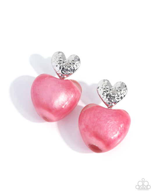 Mesmerizing Melody - Pink - Paparazzi Post Earrings