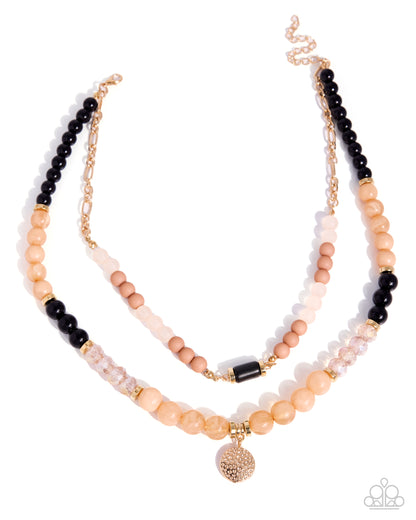 Hammered Habit - Brown - Paparazzi Necklace