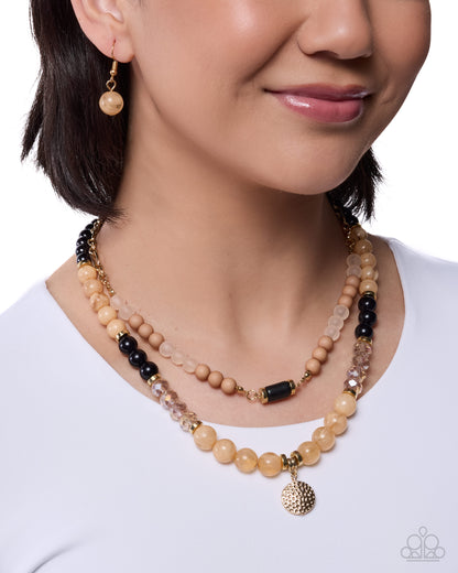 Hammered Habit - Brown - Paparazzi Necklace