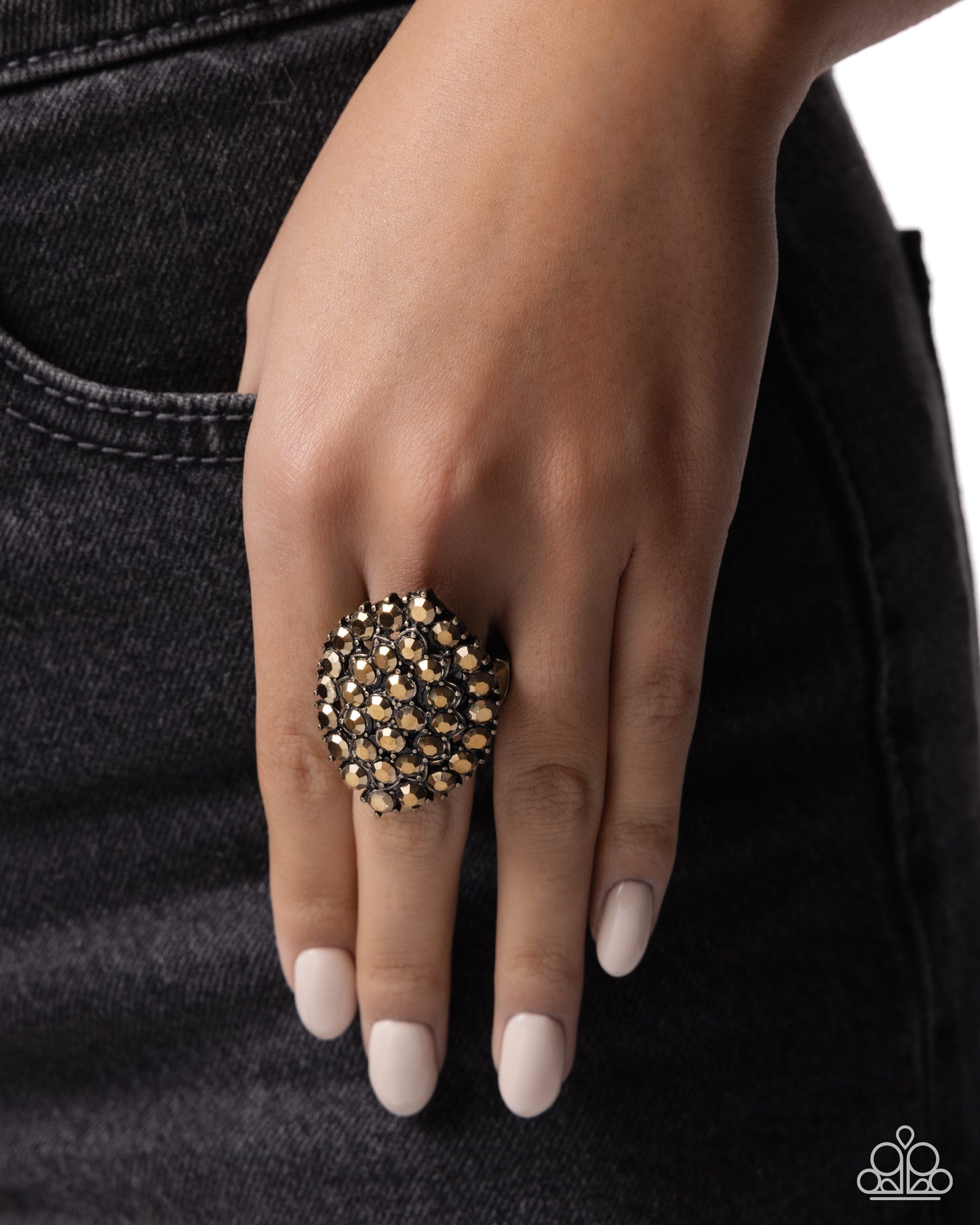 Private Polish - Brass - Paparazzi Ring
