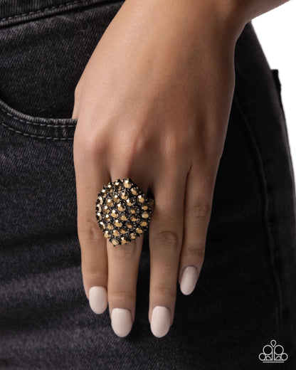 Private Polish - Brass - Paparazzi Ring