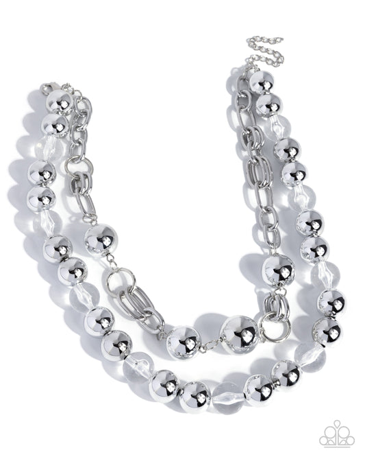 Memorable Maestro - White - Paparazzi Necklace