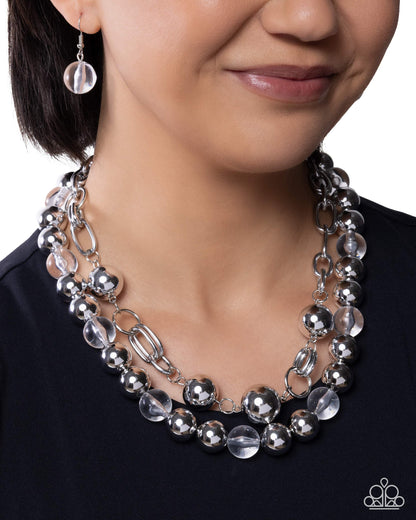 Memorable Maestro - White - Paparazzi Necklace