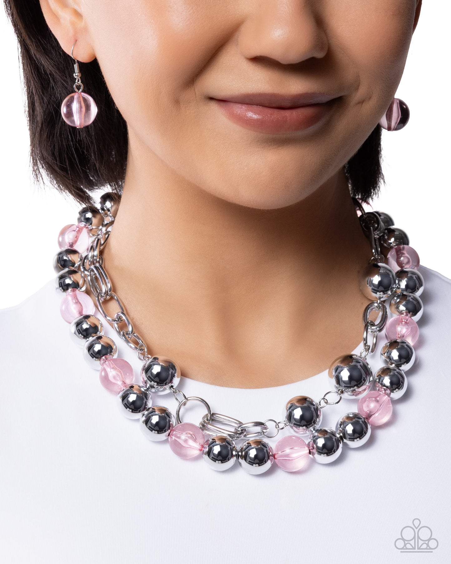 Memorable Maestro - Pink - Paparazzi Necklace
