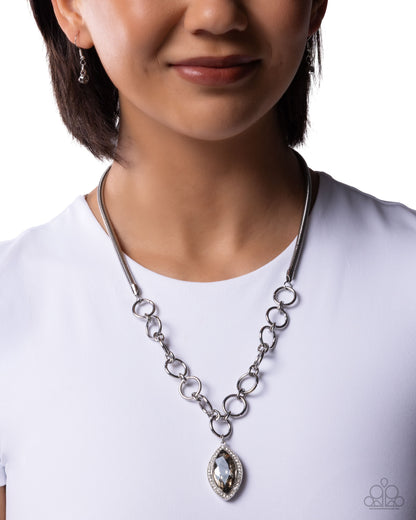 Sophisticated Sheen - Silver - Paparazzi Necklace