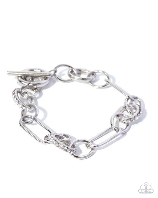 Collaborative Chic - White - Paparazzi Bracelet