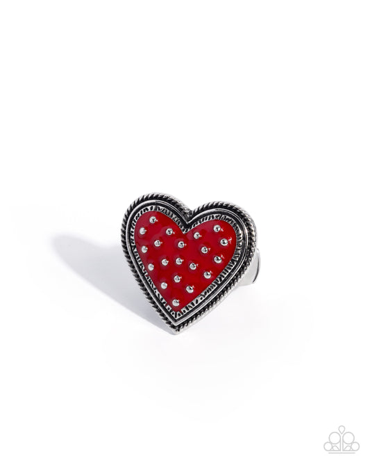 Painted Production - Red - Paparazzi Ring