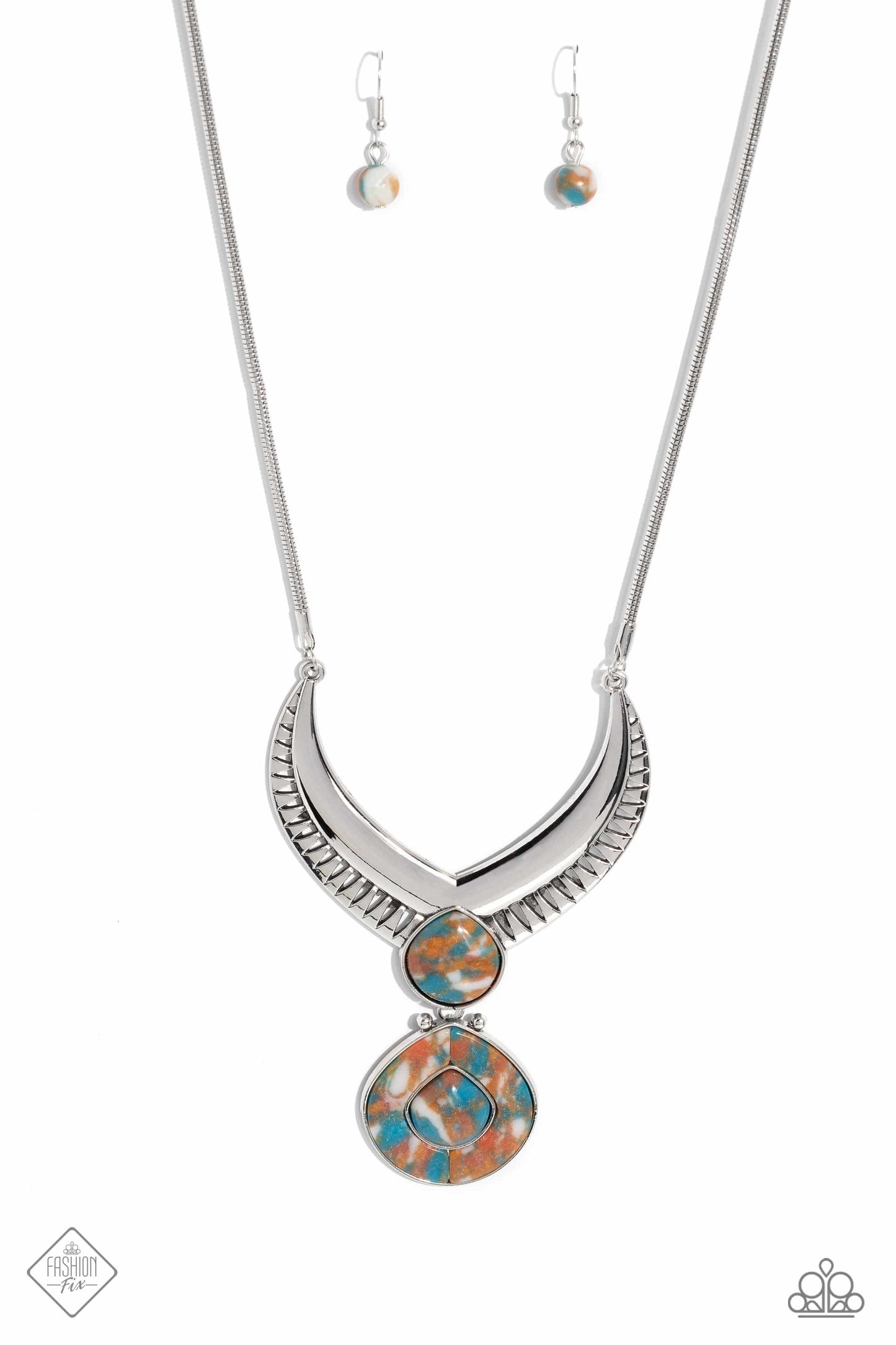 I CLAN See Clearly Now - Brown Necklace and Cuz I CLAN - Brown Earrings Set