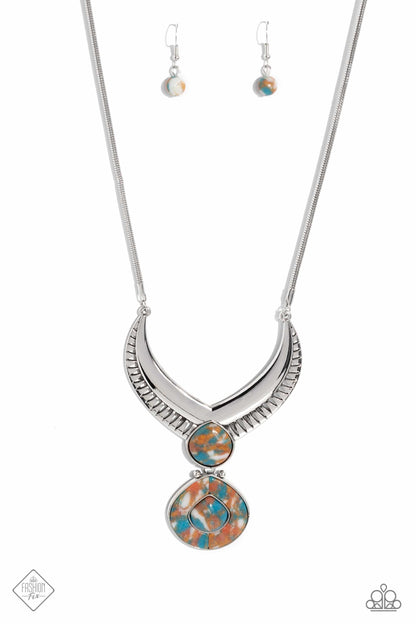 I CLAN See Clearly Now - Brown Necklace and Cuz I CLAN - Brown Earrings Set