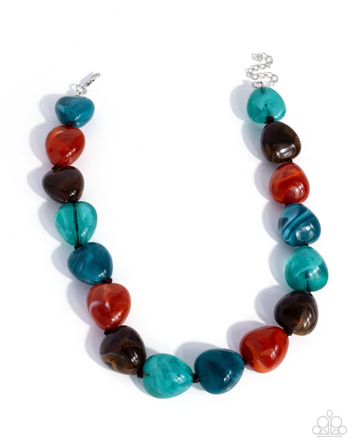 Colorful Contact - Blue - Paparazzi Necklace