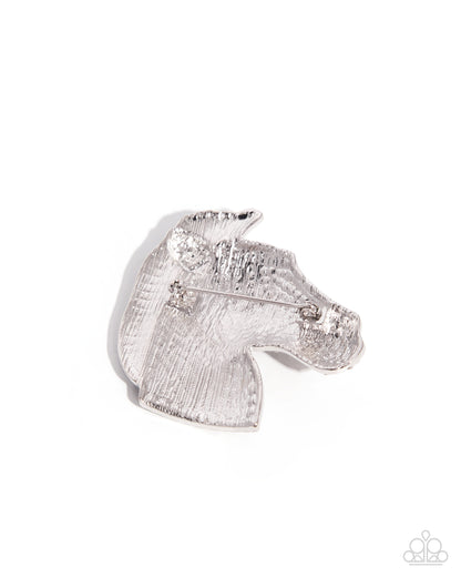 Zebra Pen - Black - Paparazzi Brooch