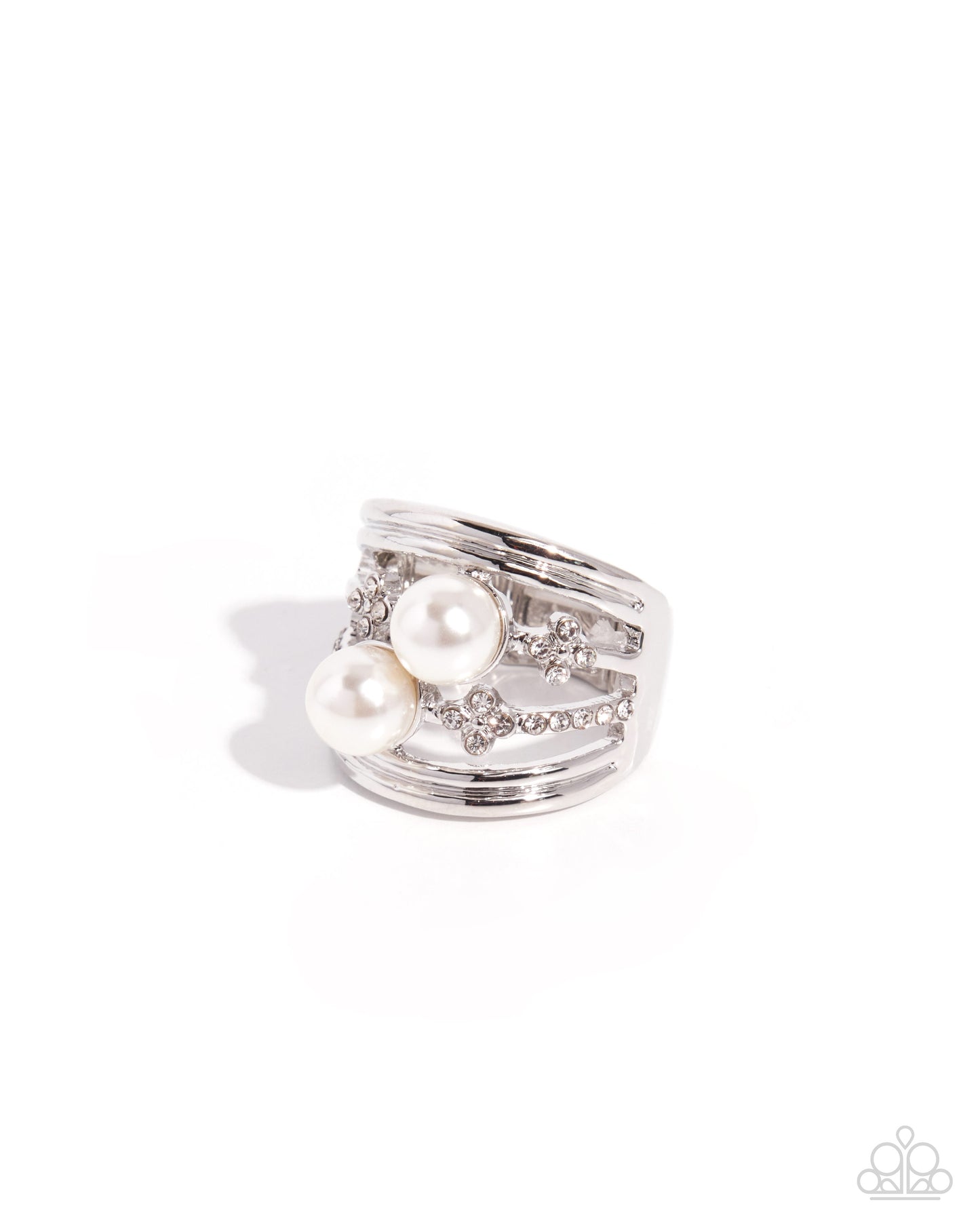 Coming Soon - Poised Pedigree - White - Paparazzi Ring
