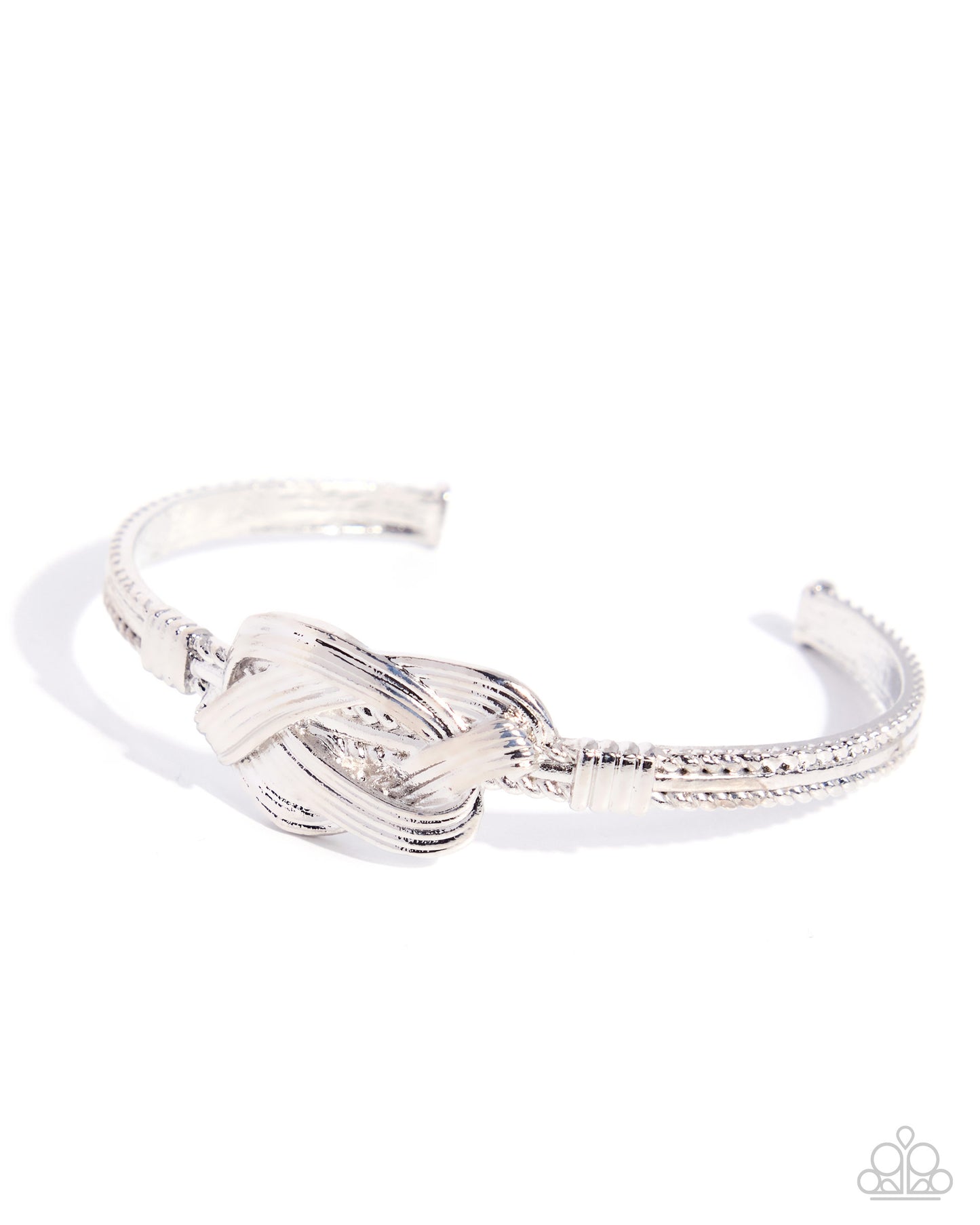 Coming Soon - You Are KNOT Alone - White Hoop Earrings and More Often Than KNOT Cuff Bracelet Set (2-Piece)