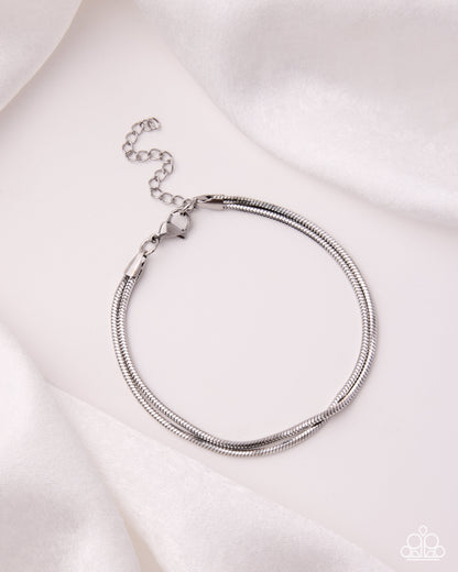 Illusive Industry - Silver Necklace and Sassy Sensei -Silver Bracelet Set