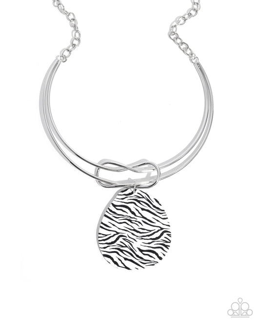 Running Wild - White - Paparazzi Necklace