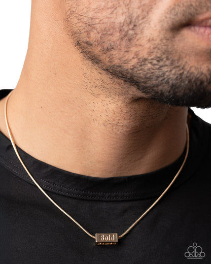 Loyal to the End - Gold - Paparazzi Necklace