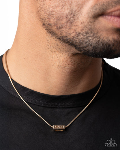 Loyal to the End - Gold - Paparazzi Necklace