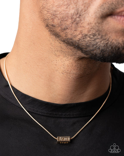 Loyal to the End - Gold - Paparazzi Necklace