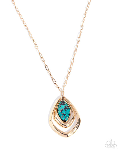 Coming Soon - Stony Showgirl - Green - Paparazzi Necklace