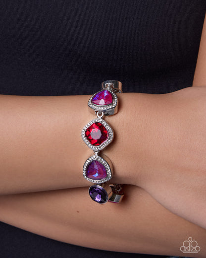 Coming Soon - Worldwide Sparkle - Purple - Paparazzi Bracelet