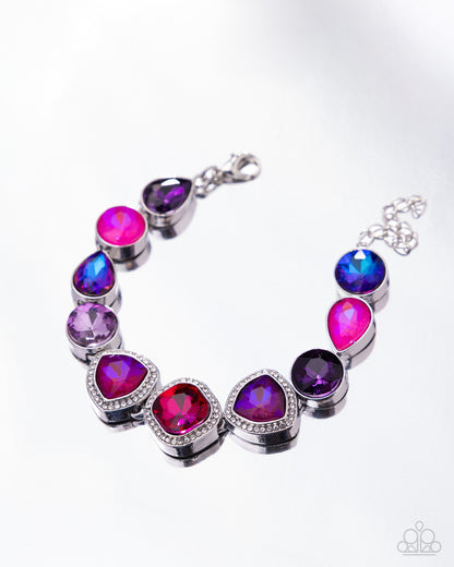 Coming Soon - Worldwide Sparkle - Purple - Paparazzi Bracelet