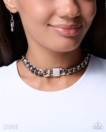 Coming Soon - Rebellious Reaction - Silver - Paparazzi Necklace