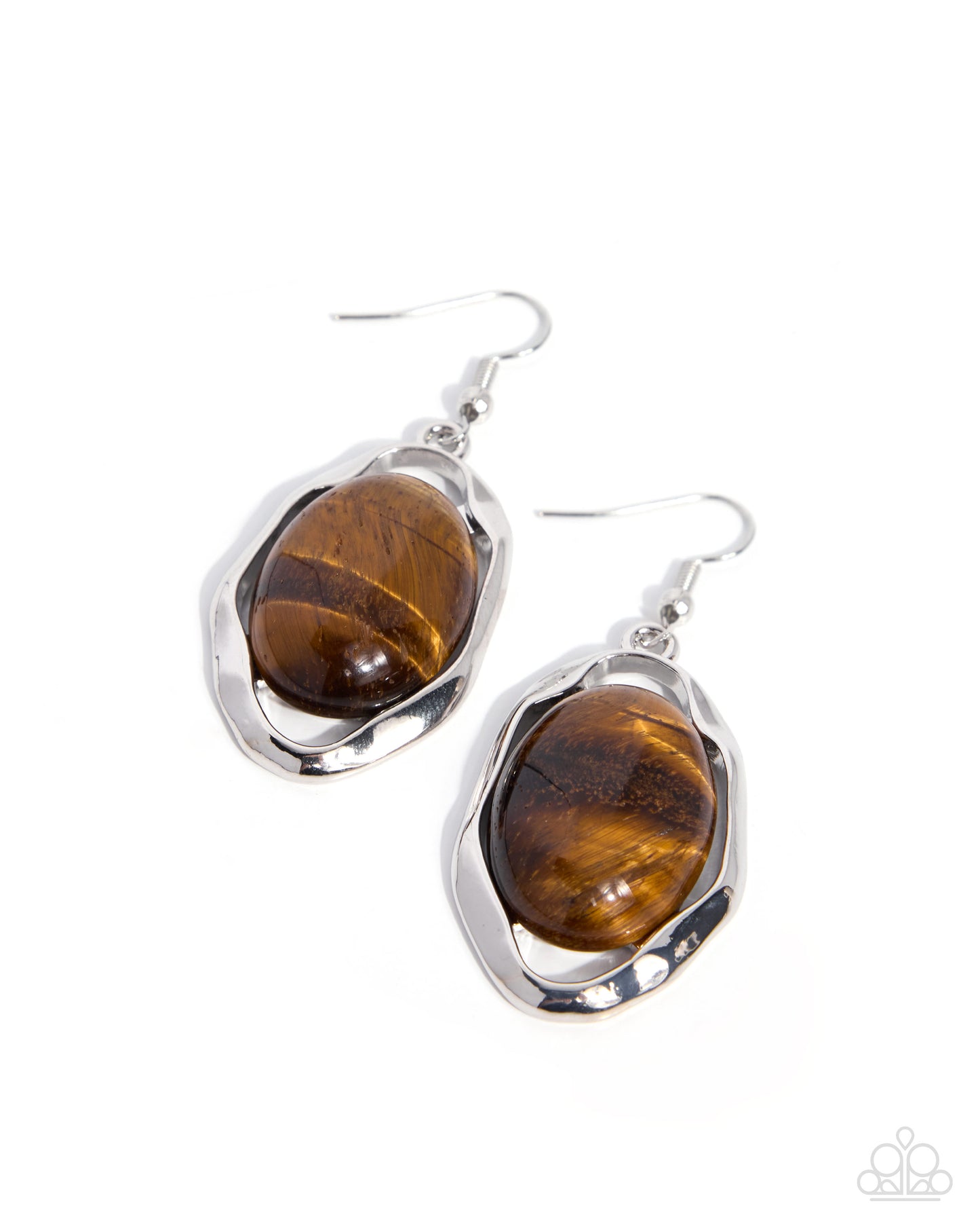 Coming Soon - Stony Song - Brown - Paparazzi Fish Hook Earrings