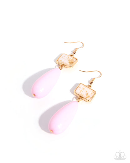 Coming Soon - Mismatched Malibu - Pink - Paparazzi Fish Hook Earrings