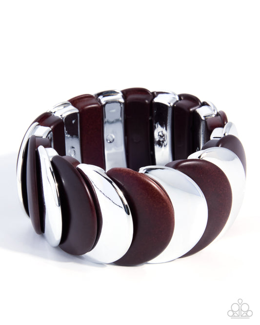 Sleek Surprise - Brown - Paparazzi Bracelet