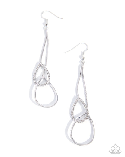 Coming Soon - Teardrop Teacher - White - Paparazzi Fish Hook Earrings