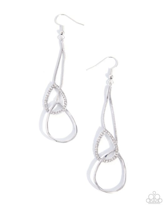 Coming Soon - Teardrop Teacher - White - Paparazzi Fish Hook Earrings
