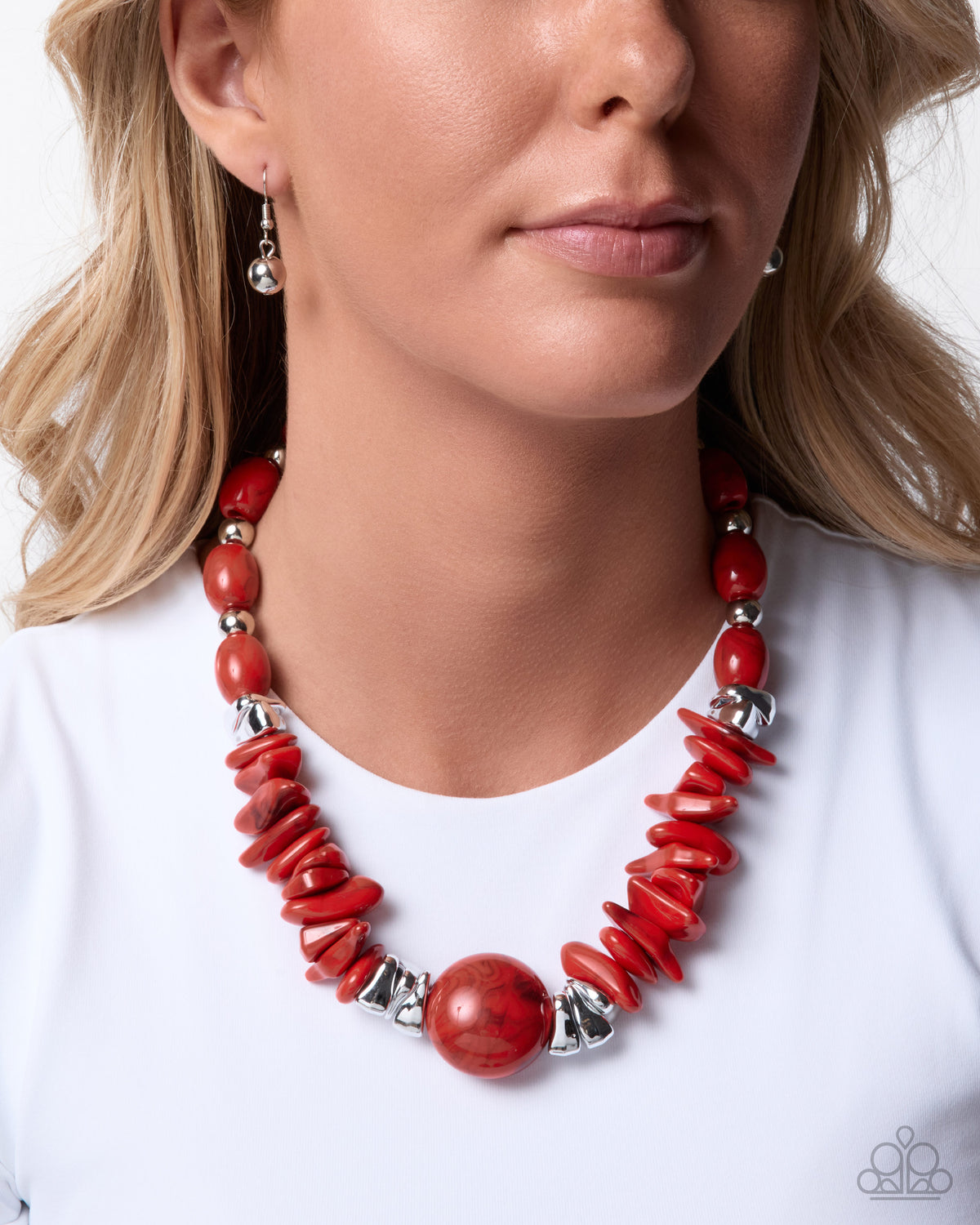 Respectful Reputation - Red - Paparazzi Necklace