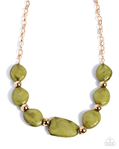 Validating Color - Green - Paparazzi Necklace
